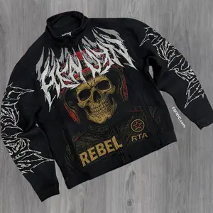 Rebel - Skull Tapestry Jacket- Black - 550