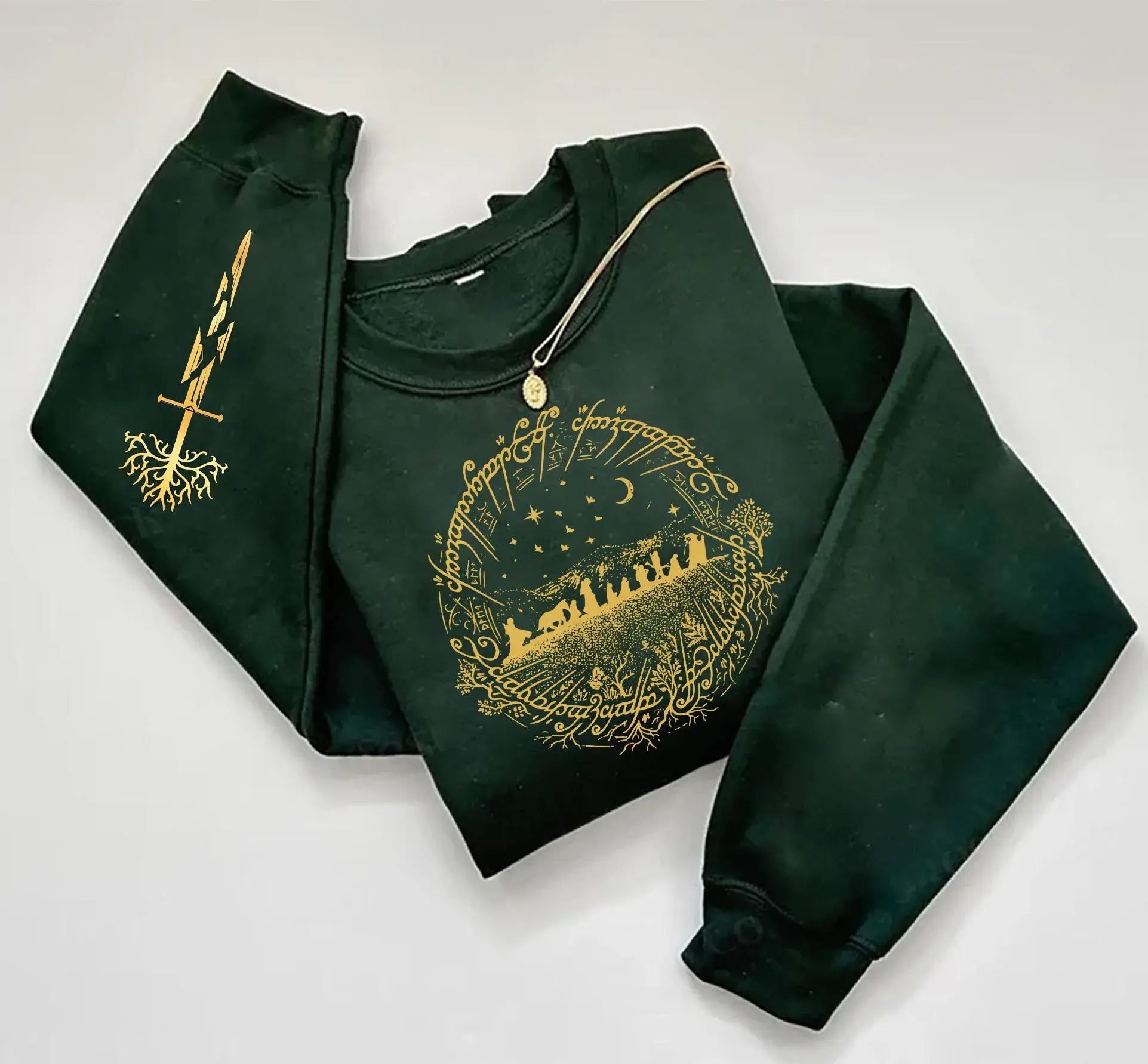 Lord of The Ring Shirt, LOTR Shirt, Misty Mountains Sweatshirt, Rings of Movie Power Shirt, Even Darkness Must Pass, Bookish Gift