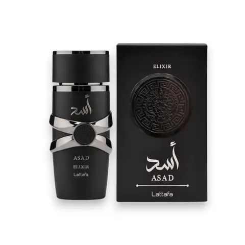 Lattafa | Asad | Elixir | Men's Fragrance | 100 ML 3.4 OZ | Eau De Parfum | Patchouli - Olibanum & Cashmeran