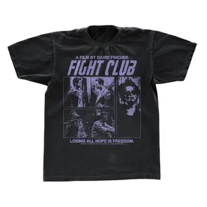 Fight Club T-Shirt, Movie Shirt, Action Film Tee, Vintage Graphic Tee, Unisex T-Shirt, Dark Aesthetic Tee, Favorite Film Gift, Streetwear Menswear Top