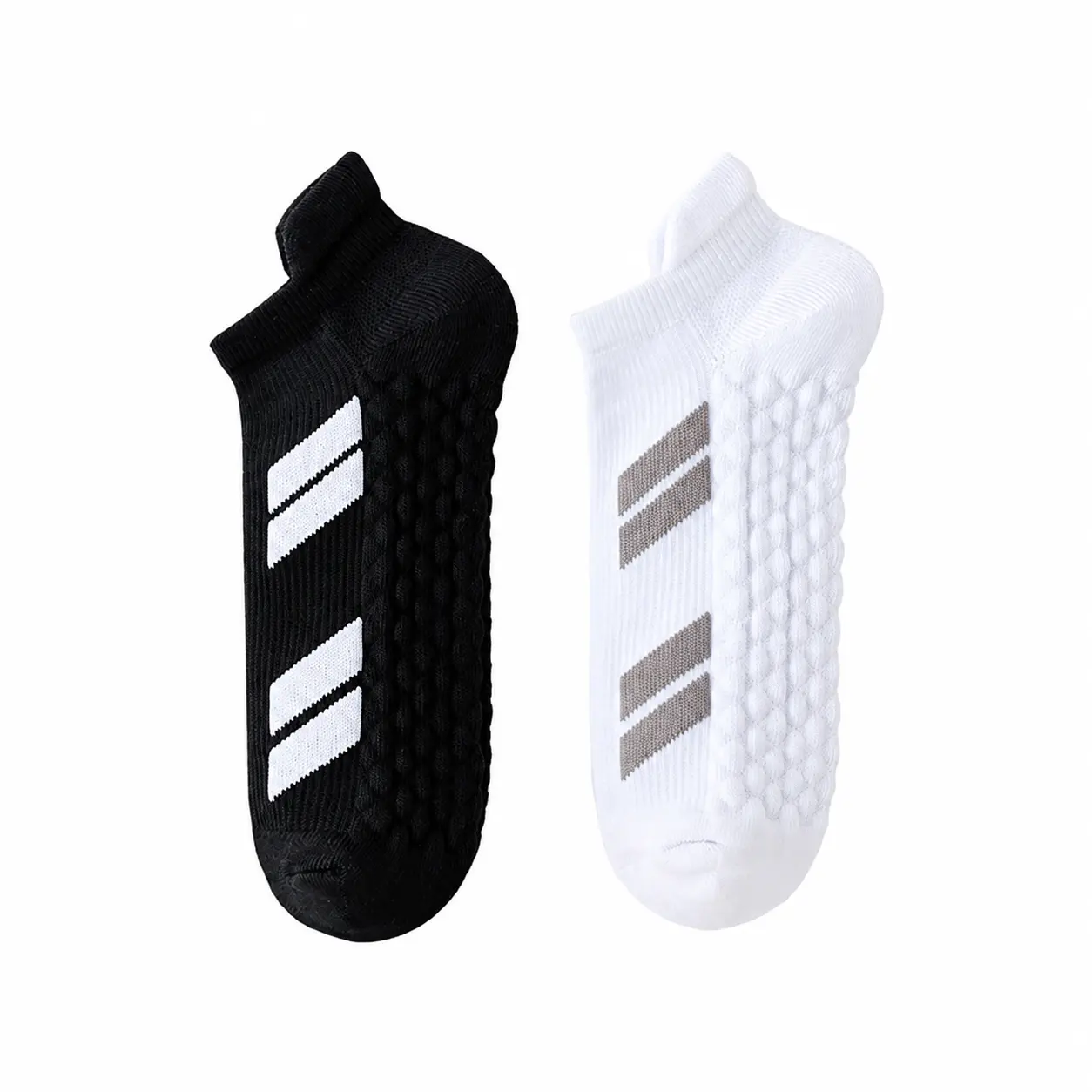 6 Pairs No Show Socks for Men & Women, Athletic Ankle Socks with Cushioned Terry Sole, Moisture Wicking Breathable Sports Socks for Running, Gym & Everyday Wear