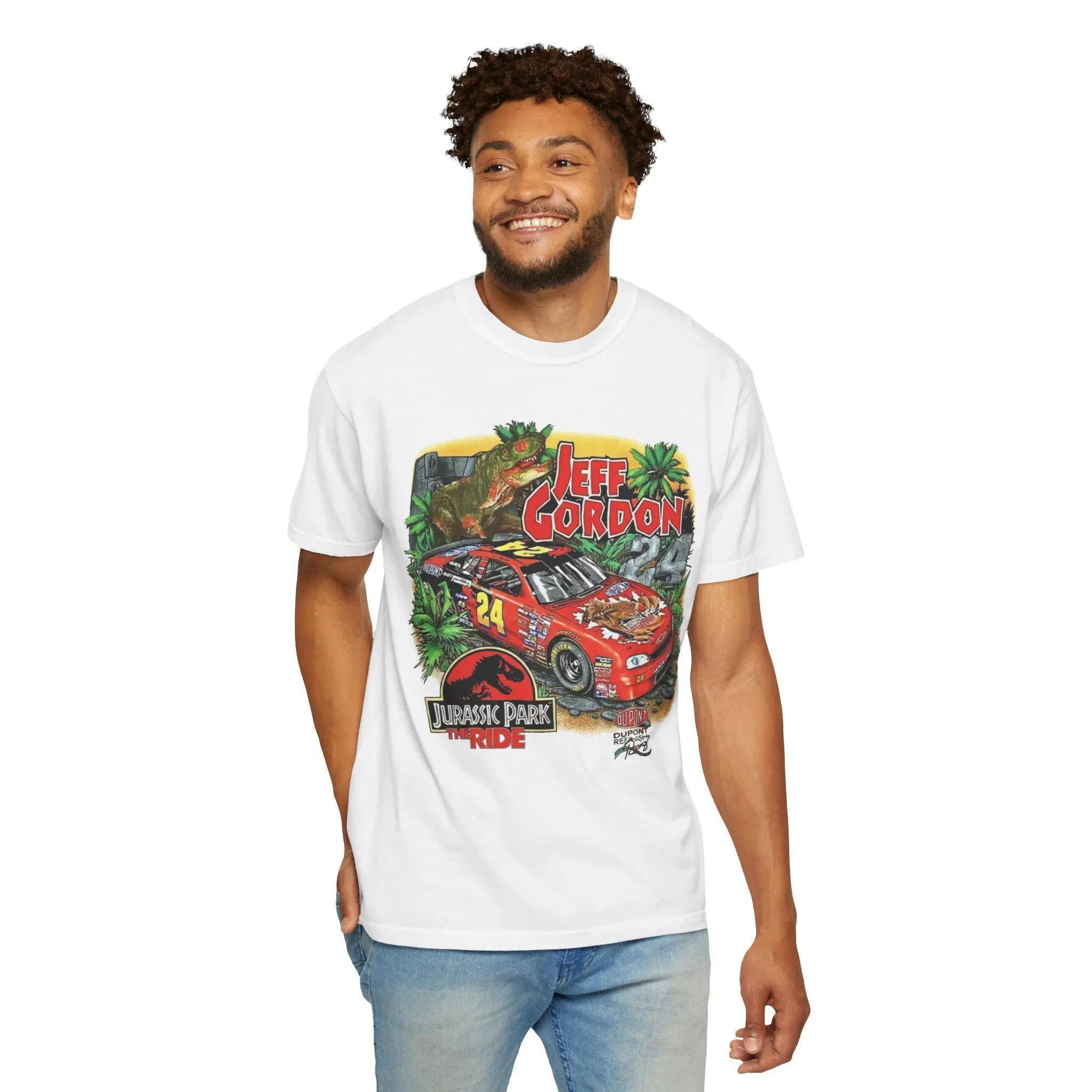 Comfort Colors Jeff Gordon Skeleton Vintage T-Shirt, T-Rex All