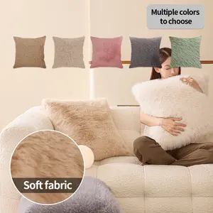2pcs/4pcs Mink-Fleece Pillowcase Set Stylish and adorable decorative Pillows, Warm & Comfy, Ideal for bed pillows, sofa throw pillows, etc. Machine washable, Pillow Core not included