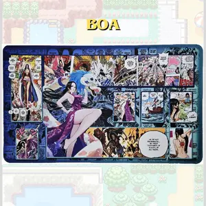 Boa Hancock Serpent Queen play Pad, OP Anime Desk Mat, Trading Card Game Mat