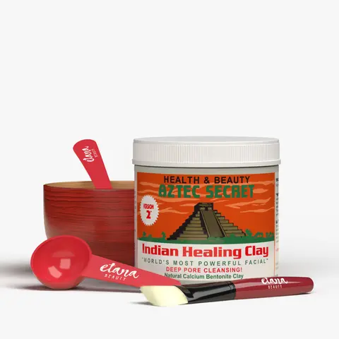 Aztec Secret Essential Kit – Bowl, Brush & Stirrer for Custom Clay Masks | Mix with Rose Water, Green Tea, Aloe & More for a Complete Detox Masking Experience
