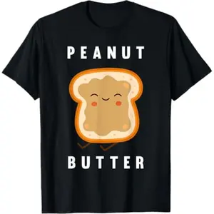 Cotton Peanut Butter And Jelly Best Friend Matching T-Shirt
