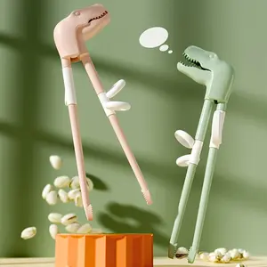 A Pair of Dinosaur-Shaped Self-Taught Chopsticks, Cartoon Training Chopsticks, and Interesting Meal Auxiliary Chopsticks