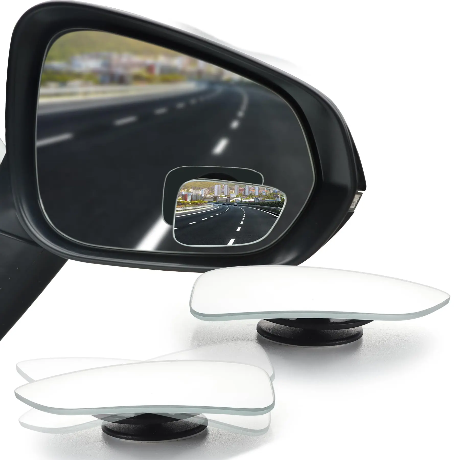 DIBMS Blind Spot Car Mirror, HD Glass Frameless Convex Side Mirror Blindspot, Wide Angle Rear View Mirrors for SUVs, Trucks and RVs - Improve driving skills to avoid dead ends and blind spots cars accessories car stuff fun Automotive Vehicle Rearmirror