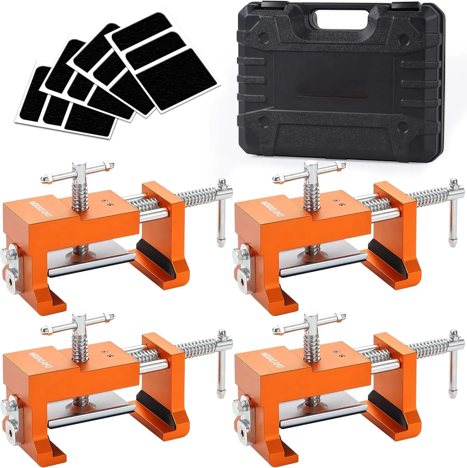 Cabinet Clamps, Cabinet  Frame Installation Clamps, Cabinet Alignment Tool for Woodworking, 4 Pack, Orange