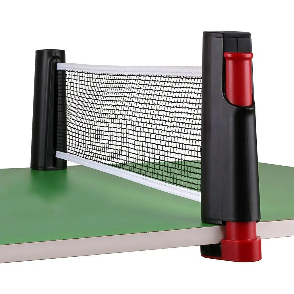Retractable Table Tennis Net Replacement, Ping Pong Net and Post with PVC Storage Bag, 6 Feet(1.8M, Fits Tables Up to 2.0 inch 5.0 cm