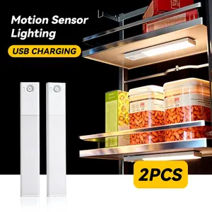 Rechargeable Cabinet Light Set (1/2 Pieces), Magnetic Installation No Wiring Required, Portable Easy Setup, Ideal for Kitchen & Bathroom