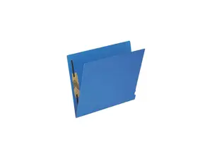Tops Pendaflex H10U13BL Two-Ply Expansion Folders with 2 Fasteners  Straight Cut  End Tab  Ltr  Blue  50/Bx
