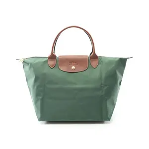 Pre-owned Longchamp Canvas Tote Bags Le Pliage Original Leather Tote Bag