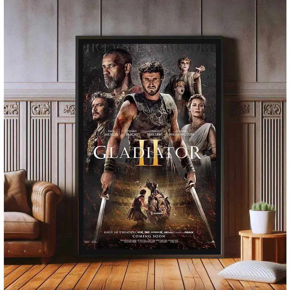 Gladiator 2 Movie Poster, High Quality Print, Popular Poster Prints for Wall Aesthetic Decor POSTER