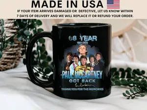 Paul Mccartney Merch Tour 2025 Anniversary Coffee Mug