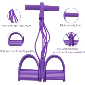 6-Tube Strong Elastic Foot Fitness Band Home Exercise Gear 6-Tube Strong Elastic Foot Fitness Band Home Exercise Gear