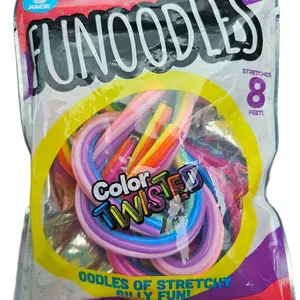 Viral Funoodles Squishy - Color Twisted Stretchy Silly Fun - Stretches 8 Feet - Oodles of Stretchy Silly Fun - Pack of 1