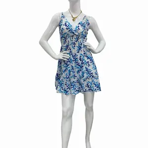 Margie Blue Design Butterfly Cut Short Dress