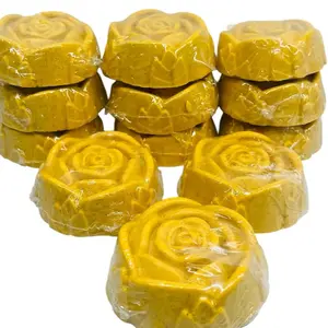 Turmeric Honey Lemon Soap Bar - Natural Glowing Skin Gentle Facial Cleansing Moisturizing Repair Comfort Brightening Exfoliating Handmade Soap
