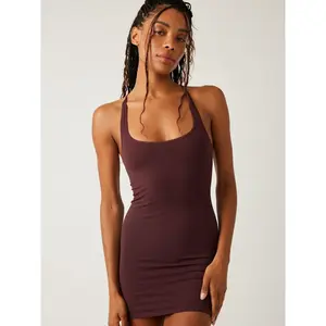Free People Everyday Scooped Slip Dress - Brown
