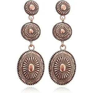 Western Earrings for Women  Concho Earrings Oval Turquoise  Country Concert Outfits for Women Dress Cowboy Chic Rodeo Outfit Shirts Dress Accessories