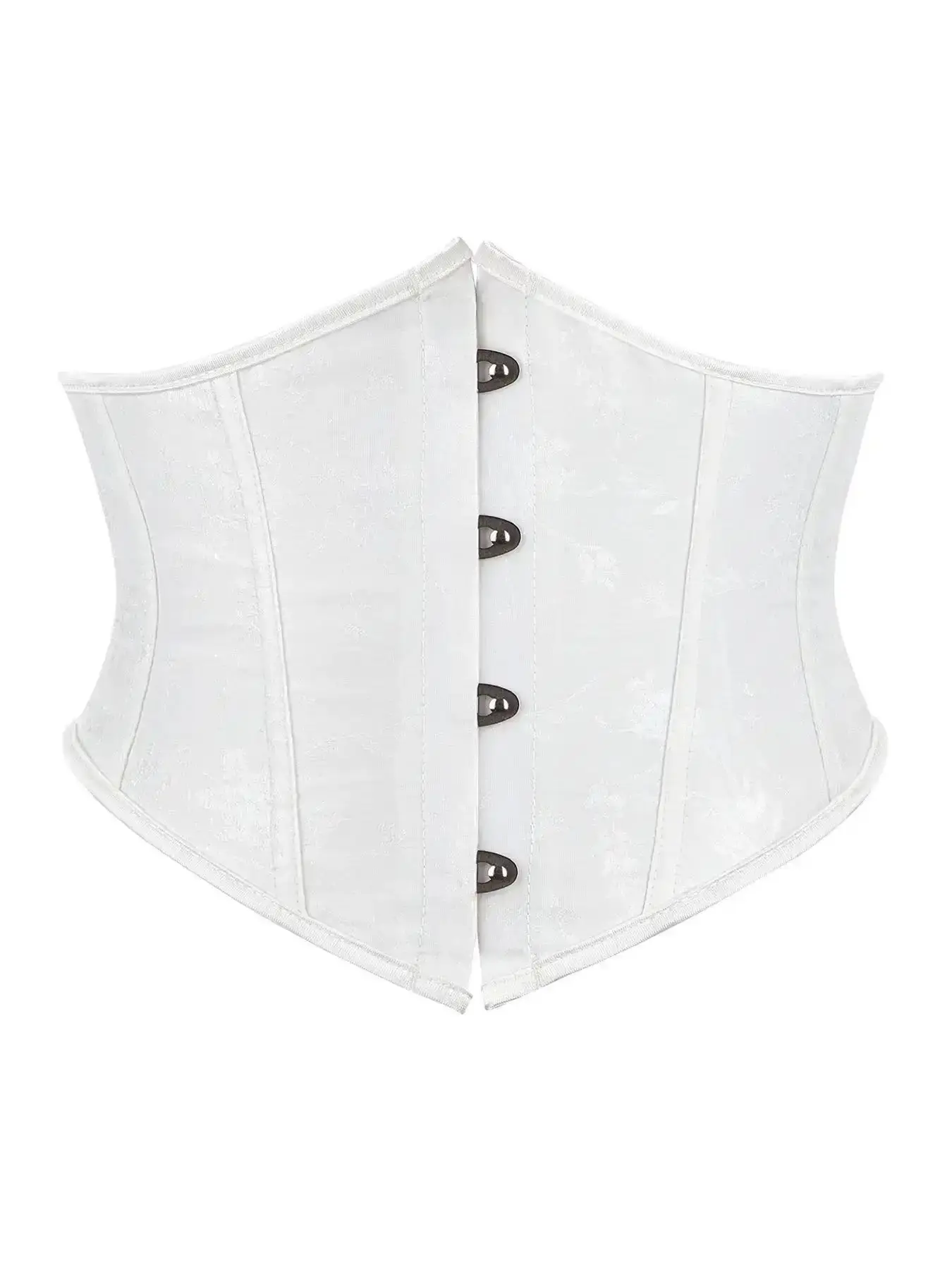 Women's Solid Floral Print Jacquard Button Front Lace Up Adjustable Corset Waist Shaping Shaper Trainer Retro Style, Casual Vintage Tummy Control Cincher, Shapewear for Daily Wear, Underwear, Belly Reducing Girdle