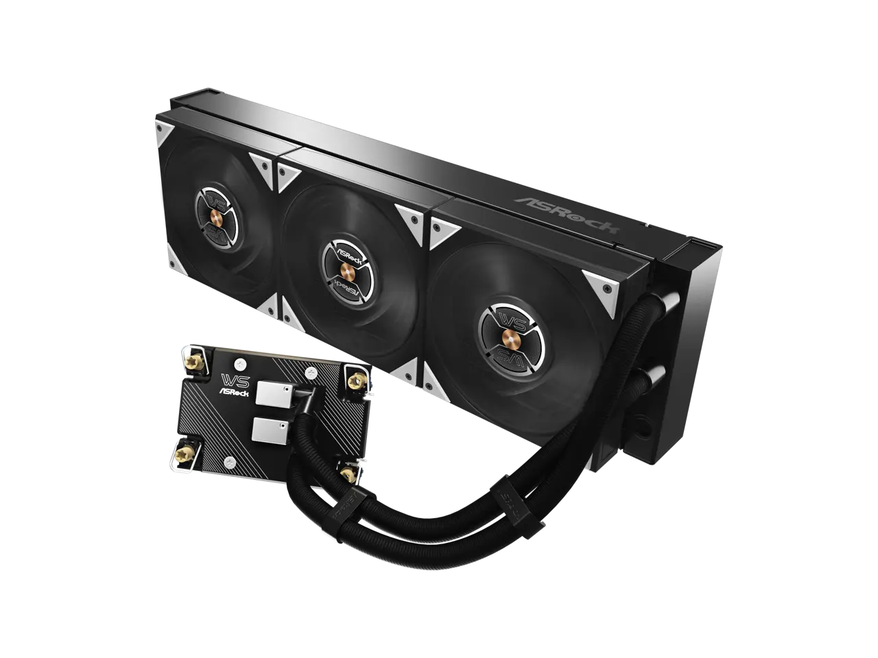 ASRock WS XE 360D 360mm AIO Liquid CPU Cooler for Intel Xeon LGA 4677/4710, Dual-Pump Redundancy with Buzzer Alarm, Brazed Full-Copper Cold Plate, IP54-Rated Fans, 6-Year Warranty