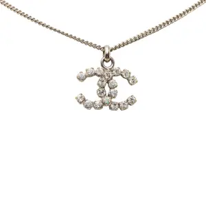 Pre-owned CHANEL 1 Small Leather Goods Coco Mark Necklace gz