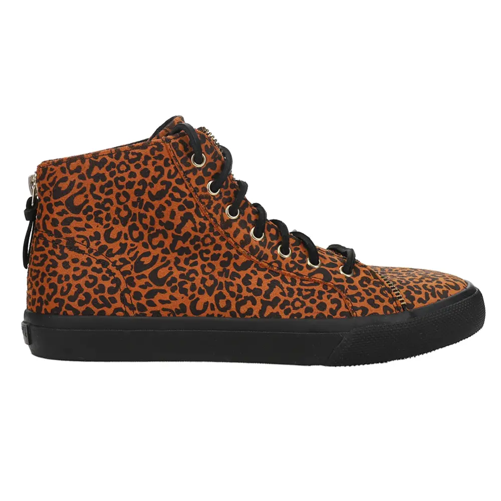 Sperry Womens Rebecca Minkoff X Leopard High  Sneakers Shoes Casual - Brown