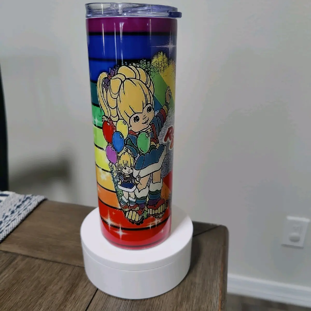 Rainbow Brite tumbler