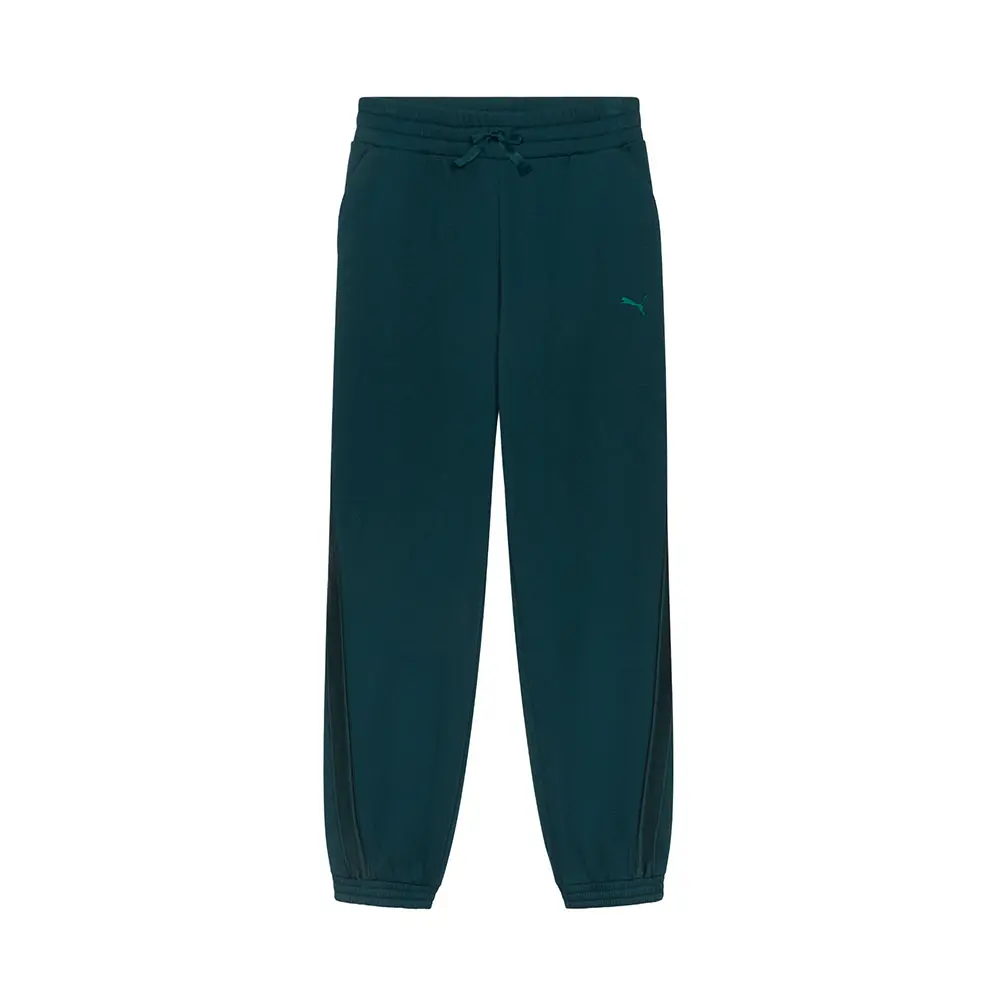 PUMA Womens Essentials Elevated Satin Sweatpants Casual - Green