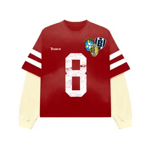 Red Number 8 Thermal Tee