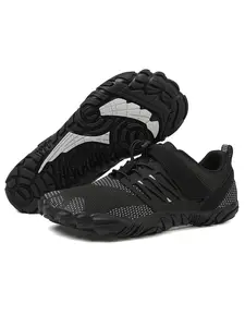 Men's Outdoor Lightweight Hiking Shoes, Breathable Quick-Dry Water Resistant, Non-Slip PU Leather Sporty Sneakers for All Seasons