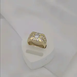 anillo 572 para hombre gold plated