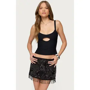 Edikted Women's Karin Cut Out Ribbed Tank Top