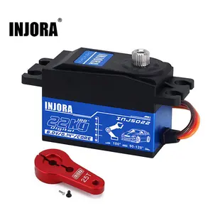 INJORA INJS022 22KG Low Profile Digital Servo and 25T Servo Horn for 1/10 RC Car Robot Model Upgrade