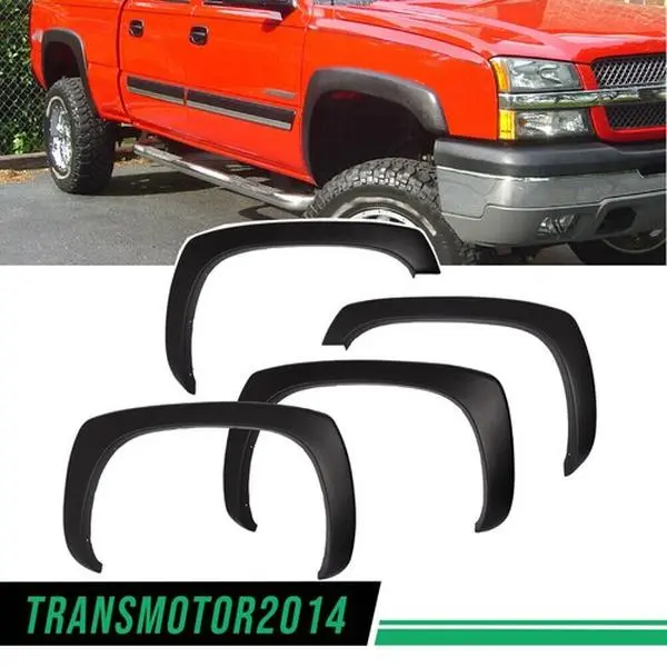 Motor Interior-4pcs Factory Style Fender Flares Fit For 1999-2007 Chevy Silverado GMC Sierra