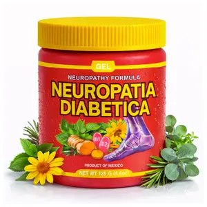 VIRAL Neuropatia Diabeti Gel 4.4oz (125g) –Natural Relief Massage Gel– 4.23 oz (120 g) – Neuropathy Massage Body Oil Targeted Cooling Sensation for Back, Knees, Neck & Shoulders – with Pine Extract – 100% Natural