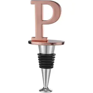 Prosecco Stopper - Personalised Champagne Stopper, Rose   Accessories,  Lovers , Monogram , Letter P
