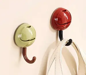 Spherical Hook Suction Cup Hooks,Suction Cup Hooks, Trong Suction Hanger for Bathroom Window Glass Door Wall, Bath Robe Looafh Wreath Hook for Hanging - Removable, No Drilling