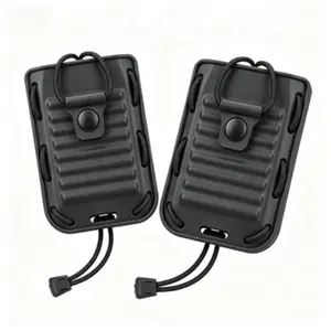 2-Pack Universal Radio Pouch with Smart Tension Fit MOLLE System & 2.5 Inch Belt Compatible Easy Access for APX6000 APX8000 GP350 HT750 MT500 MT1000 MTS2000 Radios