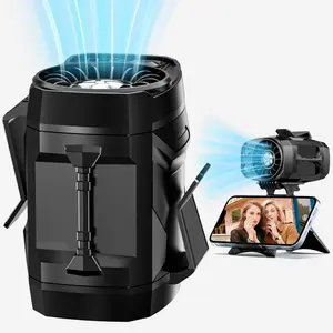 Waist Fan-Under Shirt Fan,Rechargeable,Clip Fan,LED Lights, 4 Speeds, Body Fan for Outdoor Workers, Fishermen, Warehouse Workers, Tourists, Medics Gadgets 2025, Gifts fou Your Family