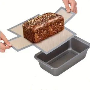 Silicone Bread Baking Mat, Heat Resistant Up to 356°f (185°c), Easy Clean, Suitable for 9x5 Inch Loaf Molds, European Style Oven Pad