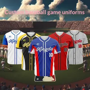 High-End Custom Baseball Team Jerseys for Softball Clubs Moisture-Wicking Breathable Professional Sports Training & Game Outfits for Men Women
