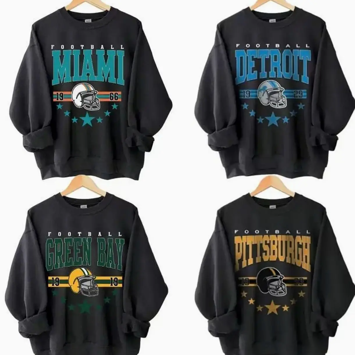 Vintage Football Fan Graphic Sweatshirt, Retro Athletic Crewneck, Classic Game Day Pullover for Men Women