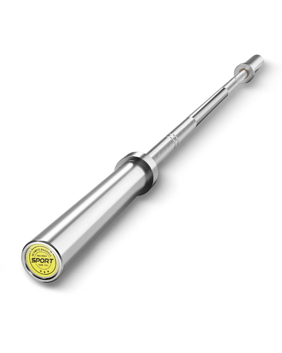Garvee Olympia, barbell 219 cm, barbell 50 mm, 20 kg, professional, 454 kg, capacity 454 kg, with 2 spring collars