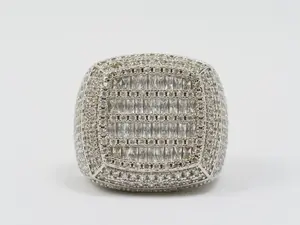 【JIKU】All-Side Sparkler Ring | Double-Layer Setting Cubic Zirconia