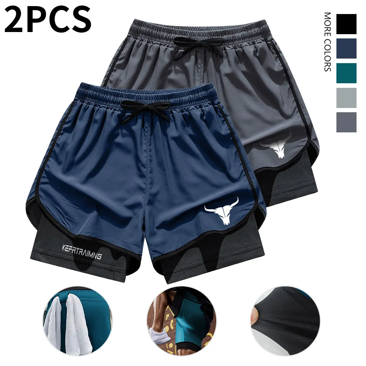 Navy Blue + Dark Gray