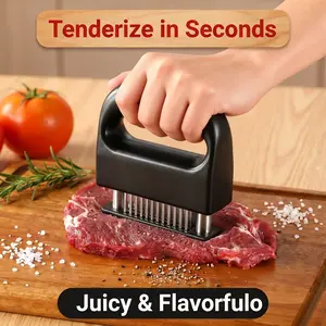 1pc Meat Tenderizer Tool, Stainless Steel Meat Hammer for Beef Chicken Pork, Kitchen Cooking Utensil, Home Use Meat Piercing Needle