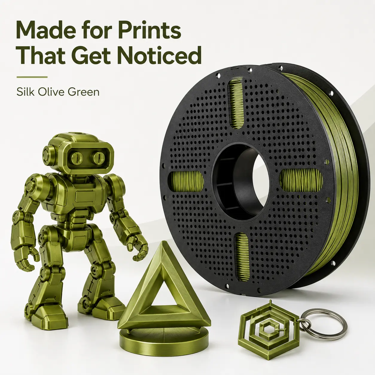Approximately 2.7 lbs PLA+ 3D printing filament, 1.75 mm diameter, 0.02 mm high precision, odorless, easy feed, anti-clogging, smooth performance, strong layer adhesion, suitable for FDM printers, ideal for beginners